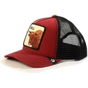 czerwona-czapka-truckerka-z-bykiem-bull-od-goorin-bros