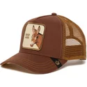 czapki-curva-brazowy-snapback-the-farm-de-goorin-bros