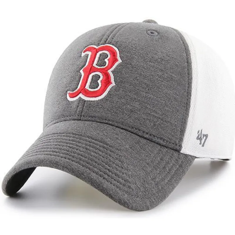 czapki-curva-szary-tasma-regulowana-boston-red-sox-mlb-47-brand