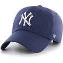 granatowa-czapka-z-zakrzywionym-daszkiem-new-york-yankees-mlb-clean-up-repetition-marki-47-brand