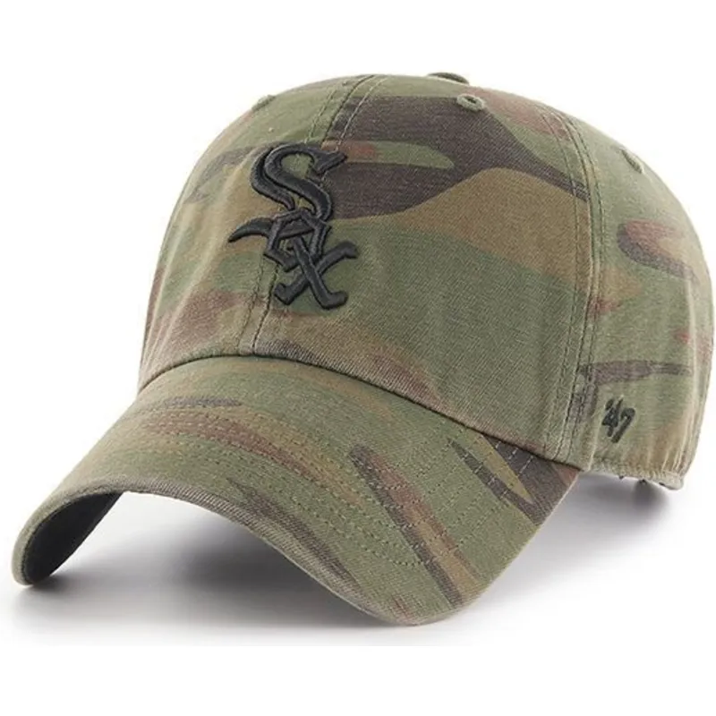 czapki-curva-kamuflaz-tasma-regulowana-negro-chicago-white-sox-mlb-47-brand czapki-curva-kamuflaz-tasma-regulowana-negro-chicago-white-sox-mlb-47-brand