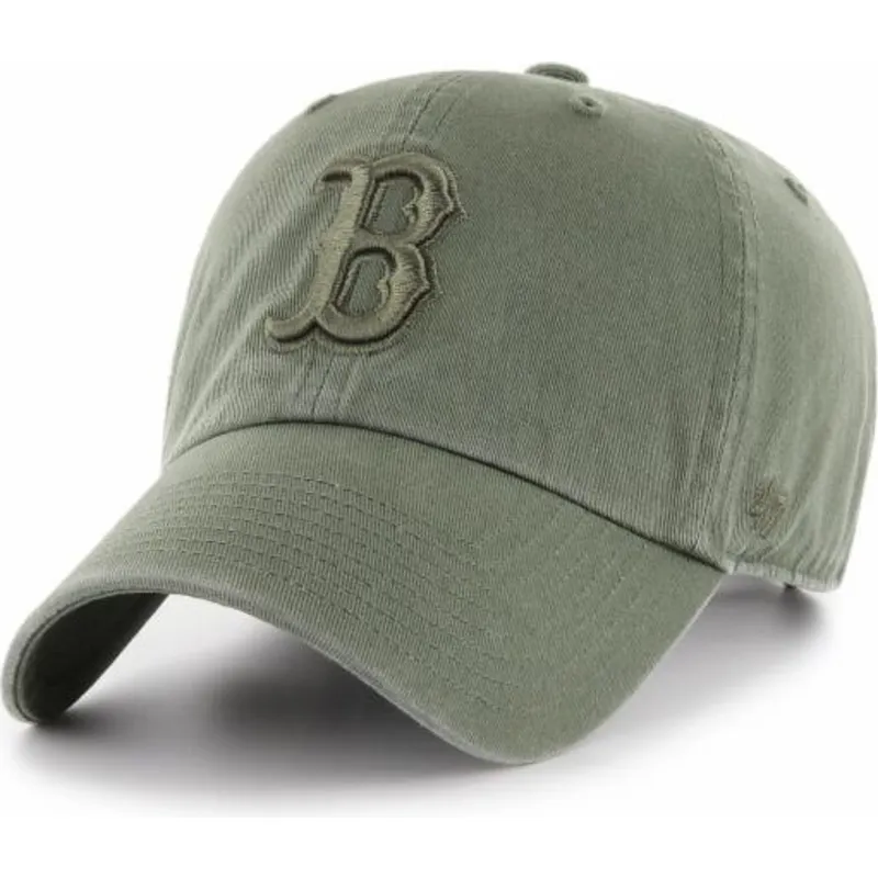 czapki-curva-zielony-tasma-regulowana-boston-red-sox-mlb-47-brand