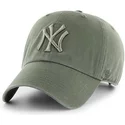 wyginieta-czapka-zielona-jasny-z-logo-zielona-new-york-yankees-mlb-clean-up-47-brand