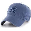 granatowa-czapka-z-zakrzywionym-daszkiem-z-niebieskim-logo-new-york-yankees-mlb-clean-up-marki-47-brand
