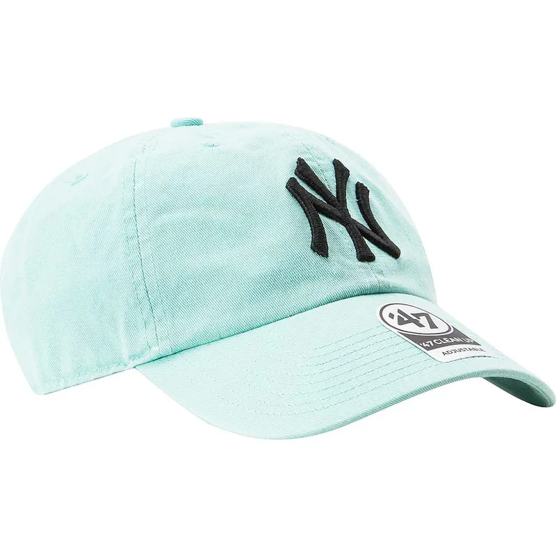 czapki-curva-niebieski-tasma-regulowana-tiffany-new-york-yankees-mlb-47-brand