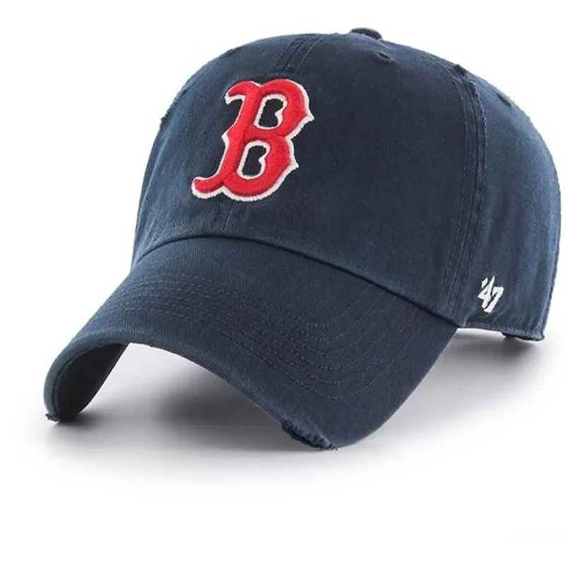 granatowa-czapka-z-daszkiem-boston-red-sox-ridge-mlb-clean-up-ridge-marki-47-brand