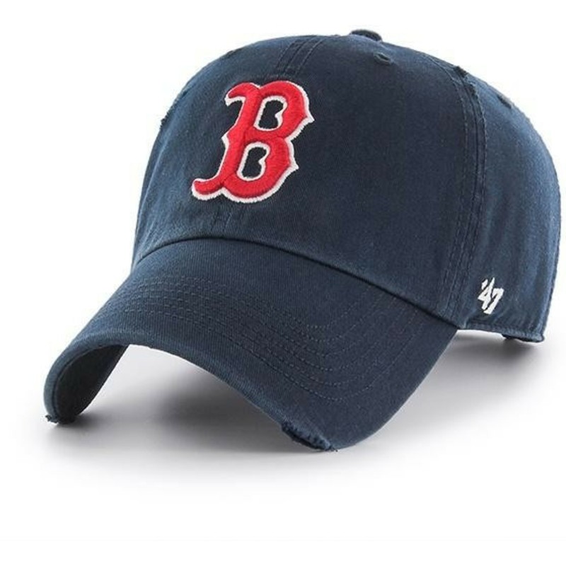 wyginieta-czapka-ciemnoniebieska-boston-red-sox-ridge-mlb-clean-up-ridge-47-brand