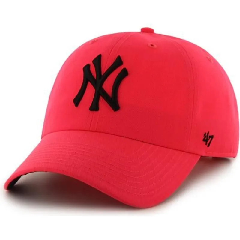 rozowa-czapka-z-daszkiem-new-york-yankees-mlb-clean-up-neon-od-47-brand
