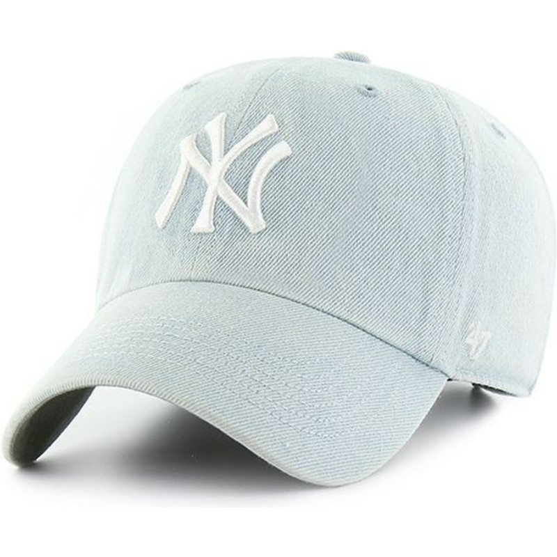 wyginieta-czapka-niebieska-jasny-new-york-yankees-mlb-clean-up-meadowood-47-brand