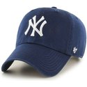 wyginieta-czapka-ciemnoniebieska-jasny-new-york-yankees-mlb-clean-up-47-brand