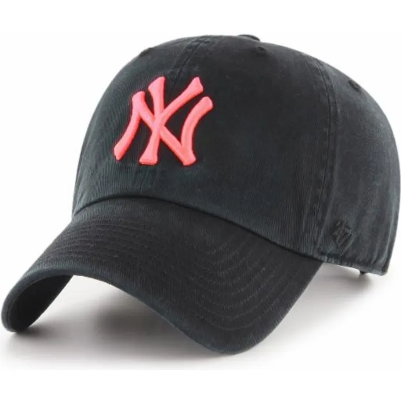 czapki-curva-czarny-tasma-regulowana-rosa-new-york-yankees-mlb-47-brand czapki-curva-czarny-tasma-regulowana-rosa-new-york-yankees-mlb-47-brand