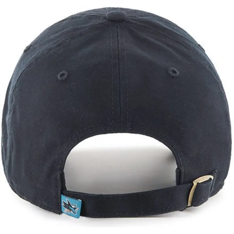 czarna-czapka-z-daszkiem-san-jose-sharks-nhl-clean-up-od-47-brand