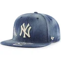 czapki-plana-granatowy-snapback-vaquero-new-york-yankees-mlb-47-brand