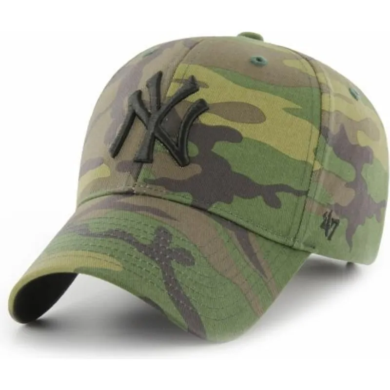 czapki-curva-kamuflaz-tasma-regulowana-negro-new-york-yankees-mlb-47-brand czapki-curva-kamuflaz-tasma-regulowana-negro-new-york-yankees-mlb-47-brand