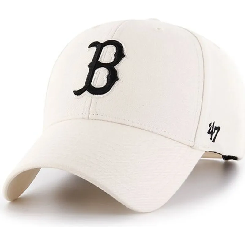 czapki-curva-krem-snapback-boston-red-sox-mlb-47-brand