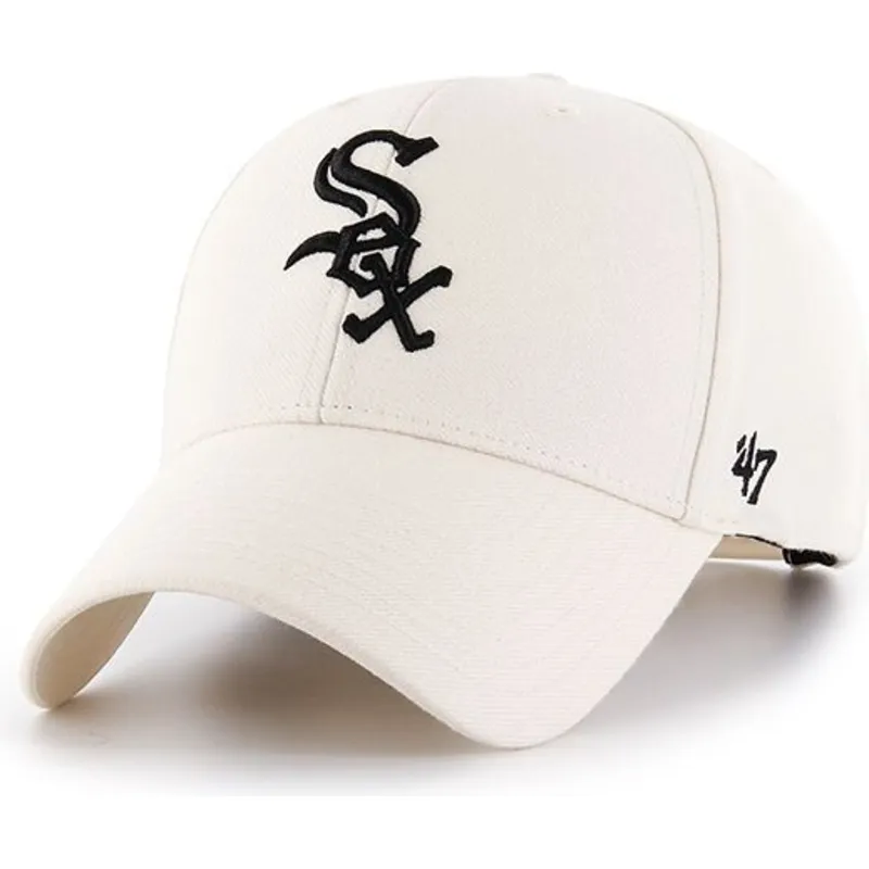 czapki-curva-krem-snapback-chicago-white-sox-mlb-47-brand