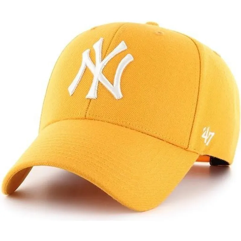 czapki-curva-zolty-snapback-oro-new-york-yankees-mlb-47-brand