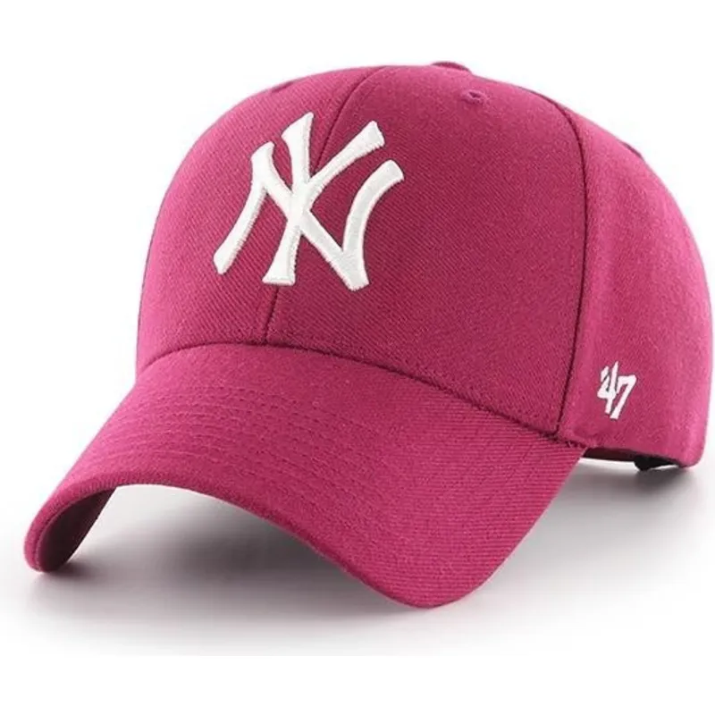 czapki-curva-roz-snapback-galaxy-new-york-yankees-mlb-47-brand