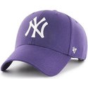 wyginieta-czapka-purpurowa-snapback-new-york-yankees-mlb-mvp-47-brand