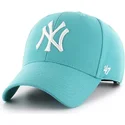 czapki-curva-zielony-snapback-turquesa-new-york-yankees-mlb-47-brand