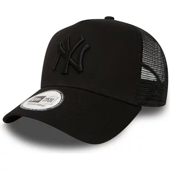 Czapka trucker czarna z czarnym logo Clean A Frame New York Yankees MLB New Era
