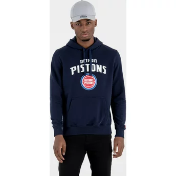 Bluza z kapturem ciemnoniebieska Pullover Hoody Detroit Pistons NBA New Era