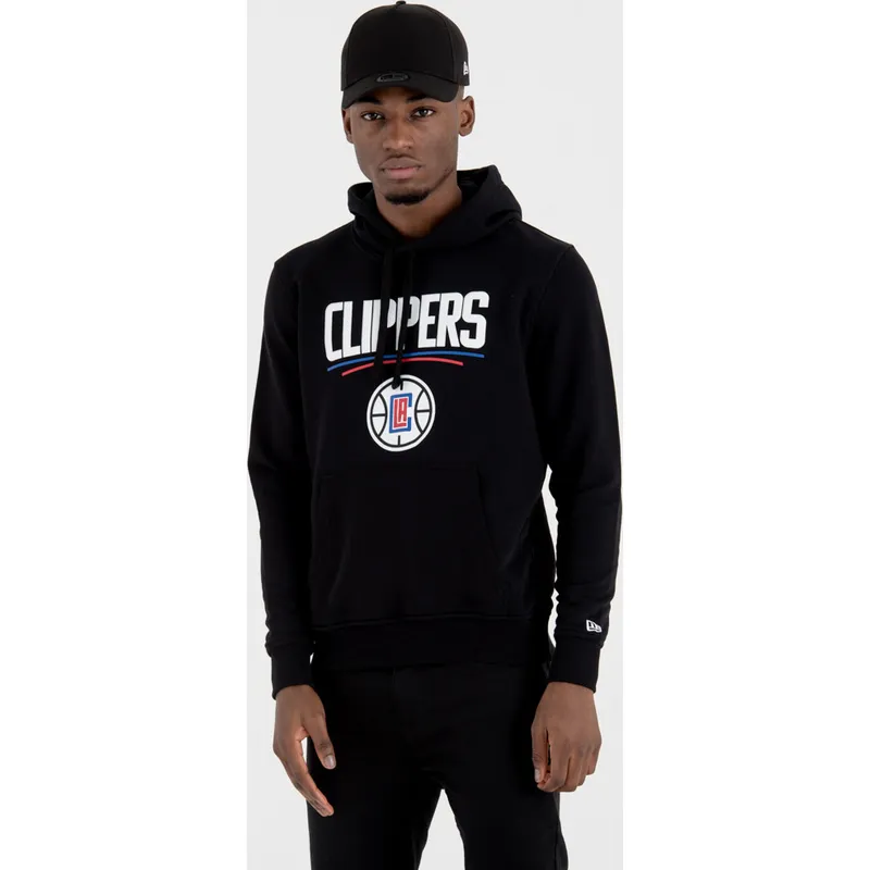bluzy-z-kapturem-czarny-pullover-hoody-los-angeles-clippers-nba-new-era