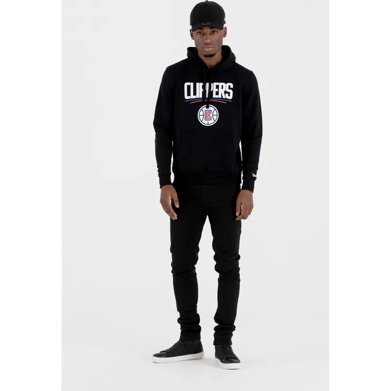 bluzy-z-kapturem-czarny-pullover-hoody-los-angeles-clippers-nba-new-era