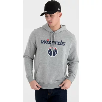 Bluza z kapturem szara Pullover Hoody Washington Wizards NBA New Era