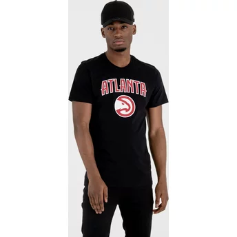 T- Shirt Krótki rękaw czarna Atlanta Hawks NBA New Era
