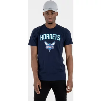 T- Shirt Krótki rękaw ciemnoniebieska Charlotte Hornets NBA New Era