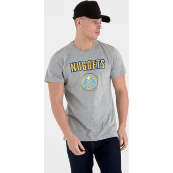 T- Shirt Krótki rękaw szara Denver Nuggets NBA New Era