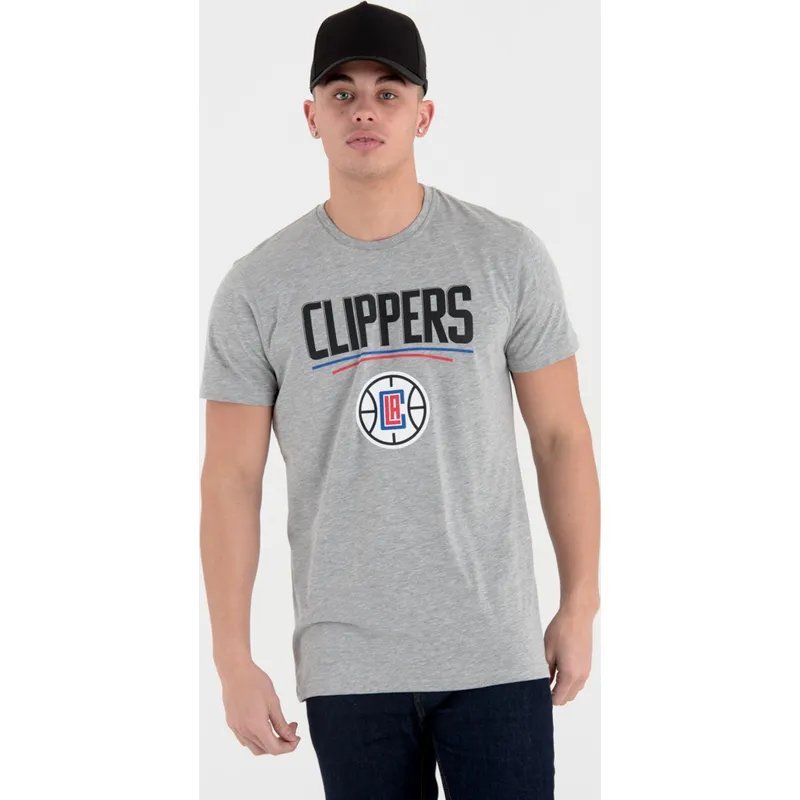 koszulki-krotki-rekaw-szary-de-los-angeles-clippers-nba-new-era
