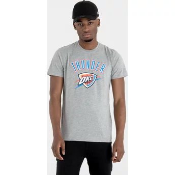 T- Shirt Krótki rękaw szara Oklahoma City Thunder NBA New Era