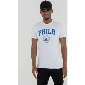 T- Shirt Krótki rękaw biała Philadelphia 76ers NBA New Era