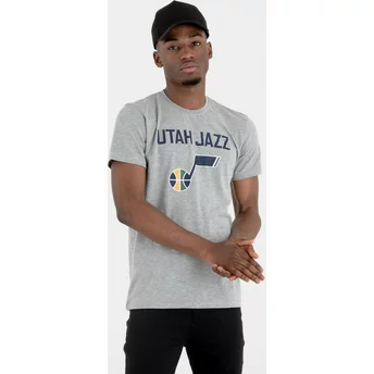 T- Shirt Krótki rękaw szara Utah Jazz NBA New Era