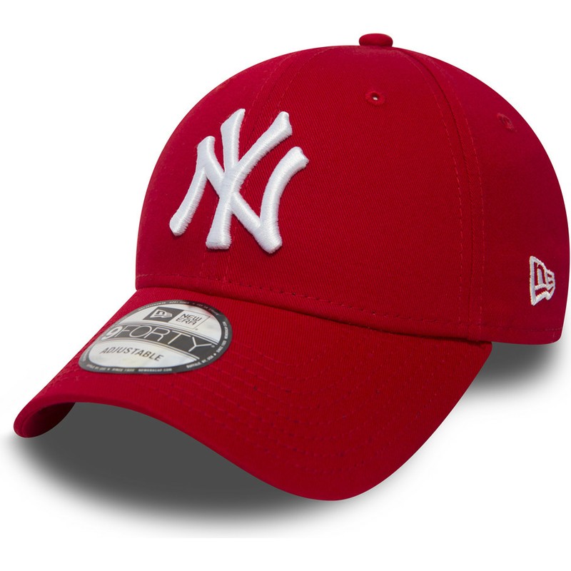 wyginieta-czapka-czerwona-z-regulacja-9forty-essential-new-york-yankees-mlb-new-era
