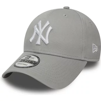 Wyginięta czapka szara z regulacją 9FORTY Essential New York Yankees MLB New Era