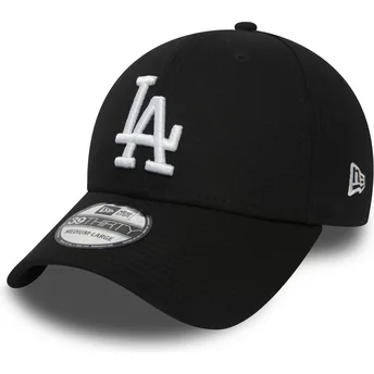 Wyginięta czapka czarna obcisła 39THIRTY Essential Los Angeles Dodgers MLB New Era