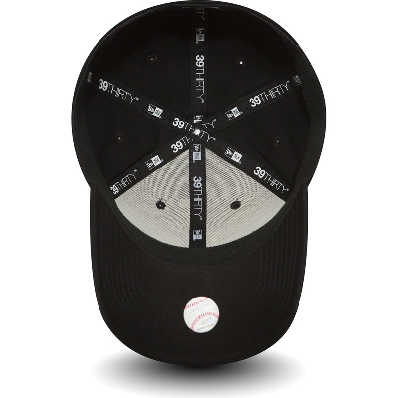wyginieta-czapka-czarna-obcisla-39thirty-essential-los-angeles-dodgers-mlb-new-era