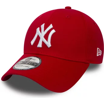 Wyginięta czapka czerwona obcisła 39THIRTY Classic New York Yankees MLB New Era
