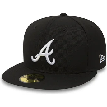 czarna-dopasowana-czapka-z-plaskim-daszkiem-59fifty-essential-atlanta-braves-mlb-new-era