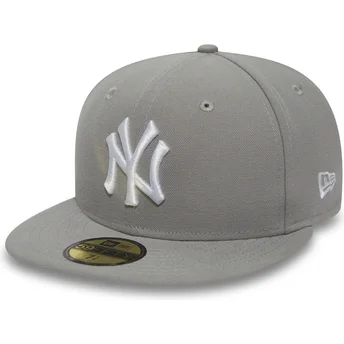 czapki-plana-szary-dopasowany-59fifty-essential-new-york-yankees-mlb-new-era