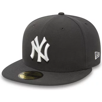 Płaska czapka kamiennym kolor obcisła 59FIFTY Essential New York Yankees MLB New Era