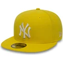 czapki-plana-zolty-dopasowany-59fifty-essential-new-york-yankees-mlb-new-era