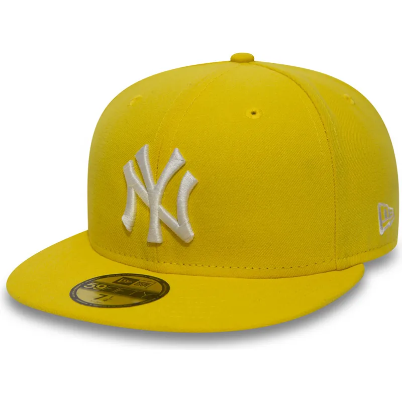 czapki-plana-zolty-dopasowany-59fifty-essential-new-york-yankees-mlb-new-era czapki-plana-zolty-dopasowany-59fifty-essential-new-york-yankees-mlb-new-era