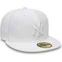 czapki-plana-bialy-dopasowany-59fifty-white-on-white-new-york-yankees-mlb-new-era