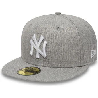 szara-dopasowana-czapka-z-daszkiem-59fifty-essential-new-york-yankees-mlb-new-era