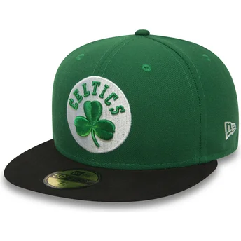 zielona-dopasowana-czapka-z-daszkiem-59fifty-essential-boston-celtics-nba-new-era