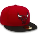 czerwona-dopasowana-czapka-z-daszkiem-59fifty-essential-chicago-bulls-nba-new-era